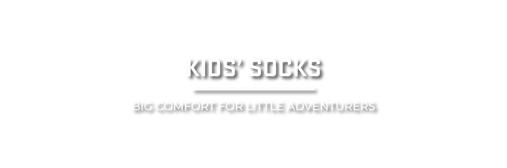 Kid's Socks  Header Image Text Overlay